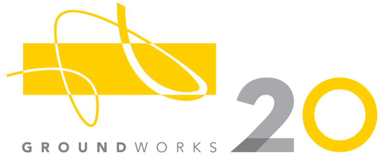 GroundWorks DanceTheater 20th Anniversary Logo